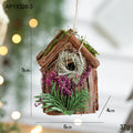 Casinha Decorativa de Natal em Madeira – Estilo Natural Europeu