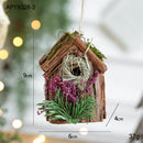 Casinha Decorativa de Natal em Madeira – Estilo Natural Europeu