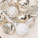 Kit 9 Bolas de Natal com Acabamento Brilhante – Composição Moderna