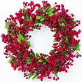 Guirlanda de Natal com Frutas Vermelhas – Boas-Vindas Elegantes