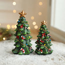Mini Árvore de Natal Decorativa em Resina – Cenário Elegante