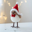 Ursinhos e Passaros de Natal com Cachecol - Enfeites Afetivos
