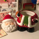 Pote Decorativo de Natal em Cerâmica – Papai Noel
