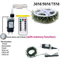 LED Firecracker String Lights Remote Control Halloween Garland EU/US DC Power Fairy Light for Wedding Party Christmas Decoration