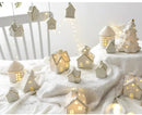 Kit Vilarejo de Natal em Cerâmica com Luz – 3 Casas Decorativas