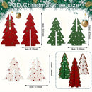 Kit 3 Árvores de Natal em Madeira – Decoração de Mesa
