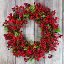 Guirlanda de Natal com Frutas Vermelhas – Boas-Vindas Elegantes