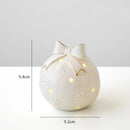 Ornamento de Natal em Cerâmica – Presente Decorativo Elegante