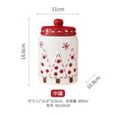 Pote de Natal em Cerâmica (Cookie Jar Hermético)