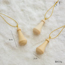 Kit 3 Enfeites de Natal em Madeira – Estilo Natural Elegante