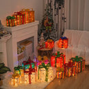 Kit 3 Caixas de Presente Iluminadas – Decoração Cenográfica de Natal