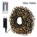 110V/220V Outdoor LED Fairy String Lights 10M-100M Christmas Lights For Garland Wedding Party Holiday Garden Lamp Holiday Decor