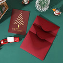 Kit 5 Cartões de Natal com Hot Stamping – Clássico Elegante