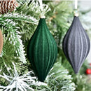 Kit 2 Enfeites de Natal Aveludados – Toque Sofisticado