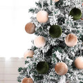 Bola de Natal Aveludada 8cm – Sofisticada e Resistente
