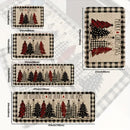 Kit Tapetes de Natal Antiderrapantes – Estampa Árvore
