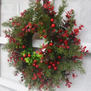 Guirlanda de Natal com Eucalipto e Frutas Vermelhas – Elegância Natural