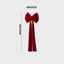 Laço de Natal em Veludo Vermelho – Destaque Elegante