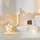 Mini Vilarejo de Natal em Cerâmica com Luz – Vilarejo Iluminado