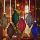 Kit 2 Enfeites de Natal Aveludados – Toque Sofisticado