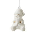 Enfeites de Natal em Cerâmica Branca – Coleção Vilarejo