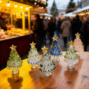 Mini Árvore de Natal em Vidro Soprado – Escultura Artesanal