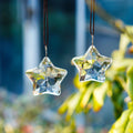Kit 2 Pingentes de Cristal em Formato Estrela – Efeito Luz