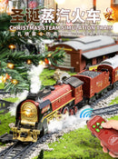 Trem de Natal com Trilhos, Luz e Som – Controle Remoto