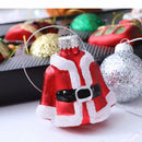 Kit 10 Mini Enfeites de Natal em Vidro Vintage – Detalhes Clássicos Pintados